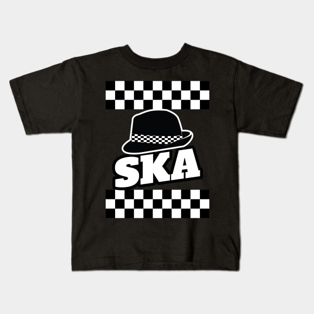 Ska 2Tone Kids T-Shirt by JustSka